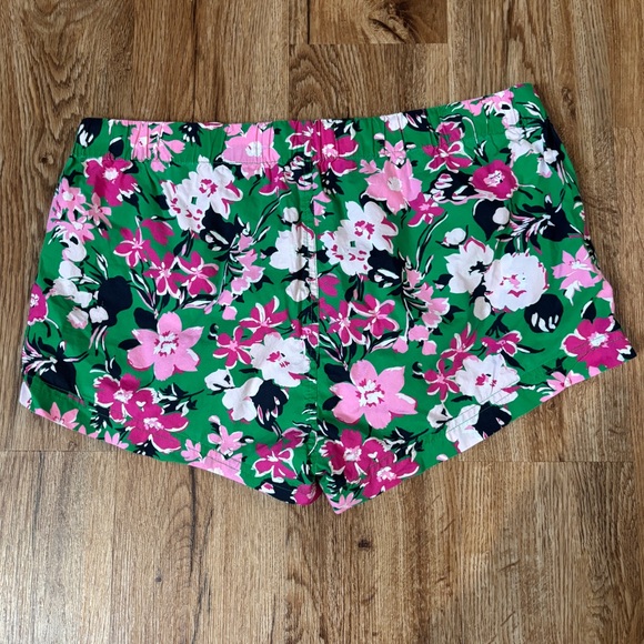 J Crew Floral Green Sleep Shorts - Picture 2 of 4